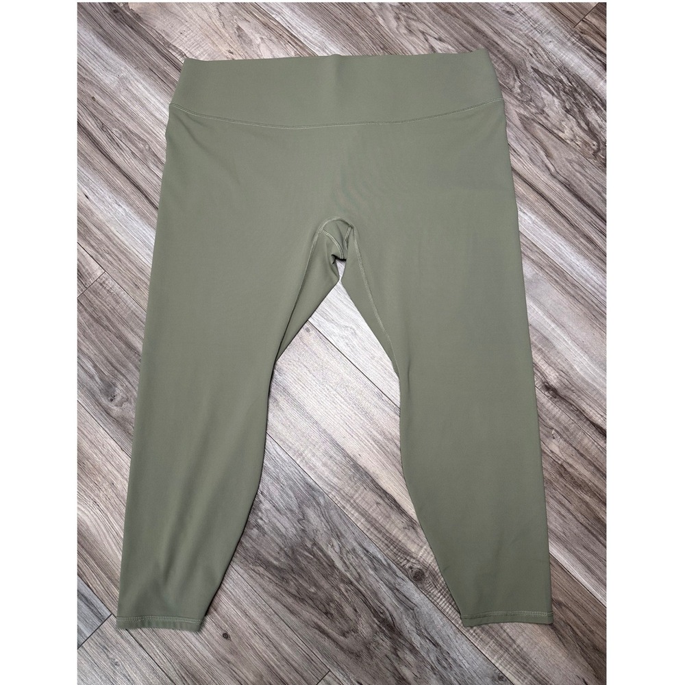 Fabletics Seagrass High Waisted Leggings 4X Short Green Activewear